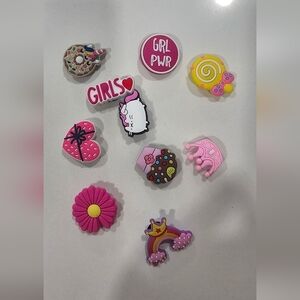 New Colorful Shoe Charms Set Of 10